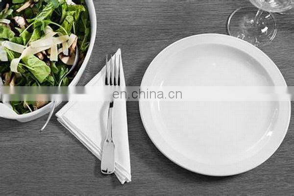 round hotel porcelain dishes/white plate