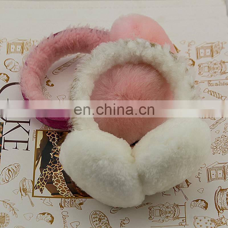 HEAD Woman's Ear Warmers Earmuffs with Genuine Shearling Sheepskin One Size Fits All Tan