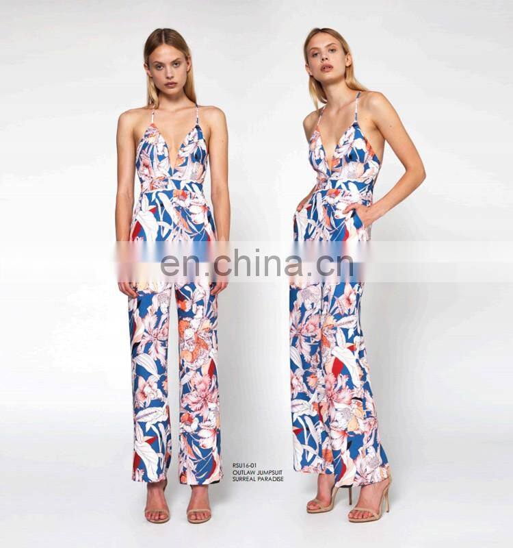 Professional design pants for women halter jumpsuits