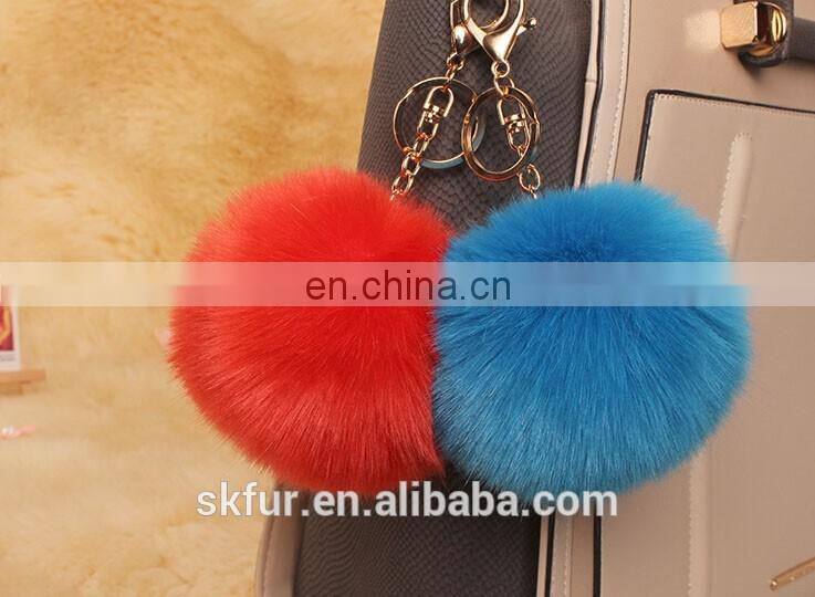 Low price faux or fake fur bag charm