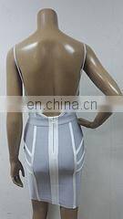 Amigo 2017 new style mini strap backless bandage dress sexy low cut evening dresses for women party wear