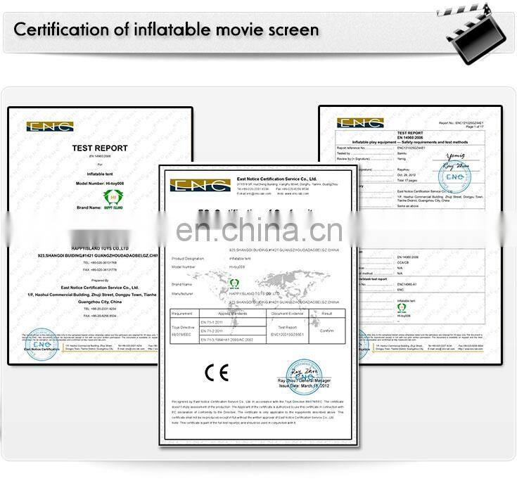 HI 2016 0.55 mm PVC high quality hot sale inflatable outdoor mickey movie screen for advertising