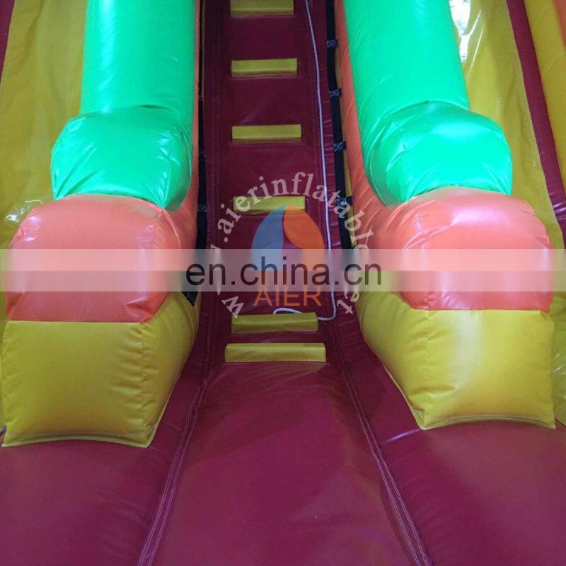 popular special shape attracting car slide / cheap price kids toy inflatable car slide