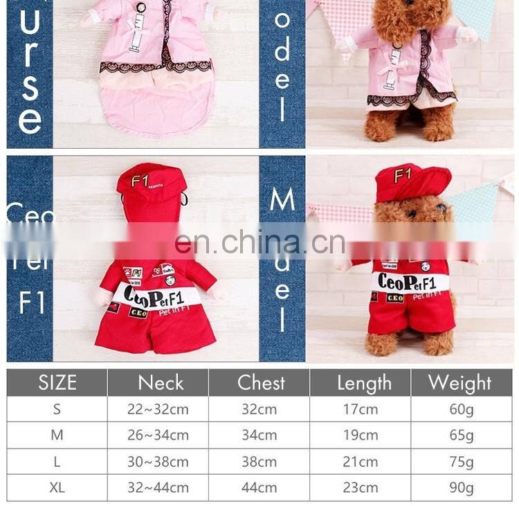 Pet Doctor Dog Cat Costume Clothes Funny Cosplay Small Puppy Party