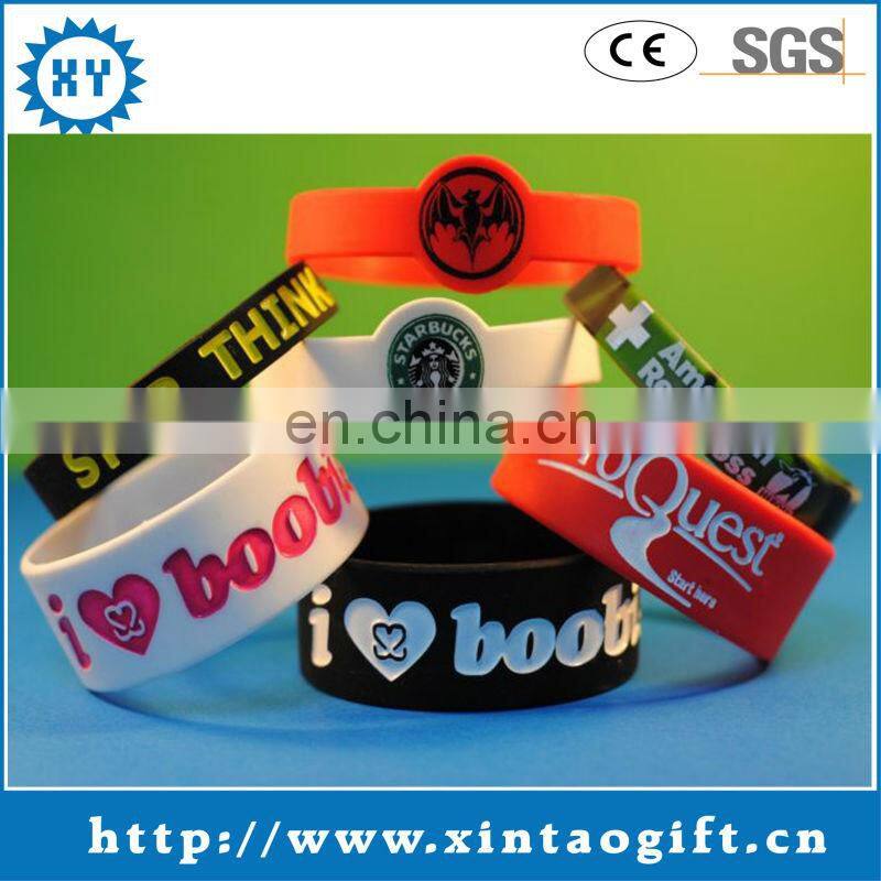 2017 New style wholesale silicone bracelet for souvenir