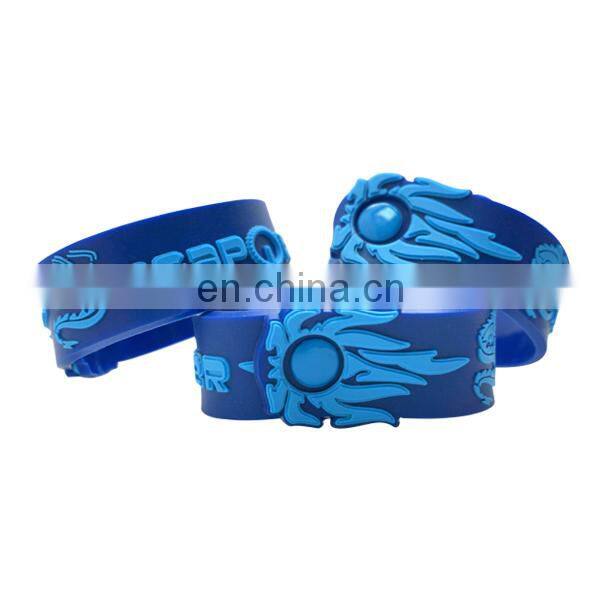 2D design soft PVC wristband bracelet