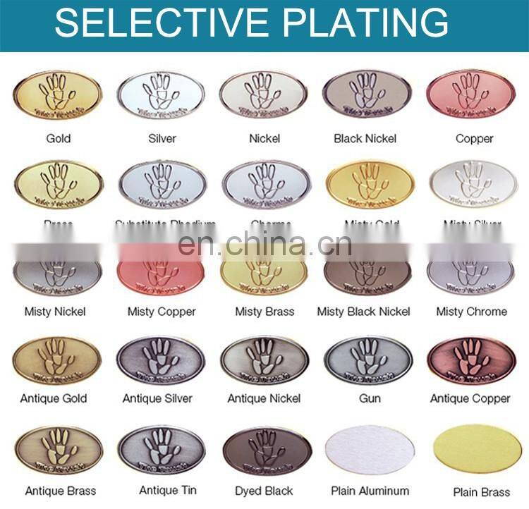 Custom Decoration engraved carving zinc alloy antique bronze 3d round metal award commemorative souvenir plate