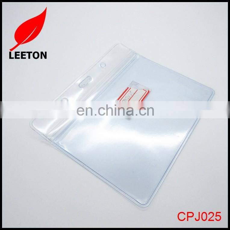 Factory supply Good quality clear PVC name badge holder