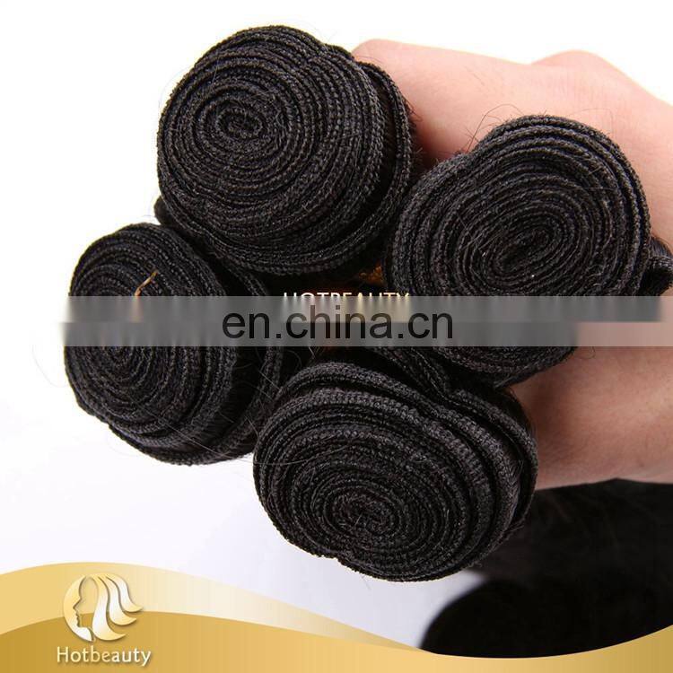 Natural color 1#,1b#,2#,4# No Animal Hair Bundles Shedding Free