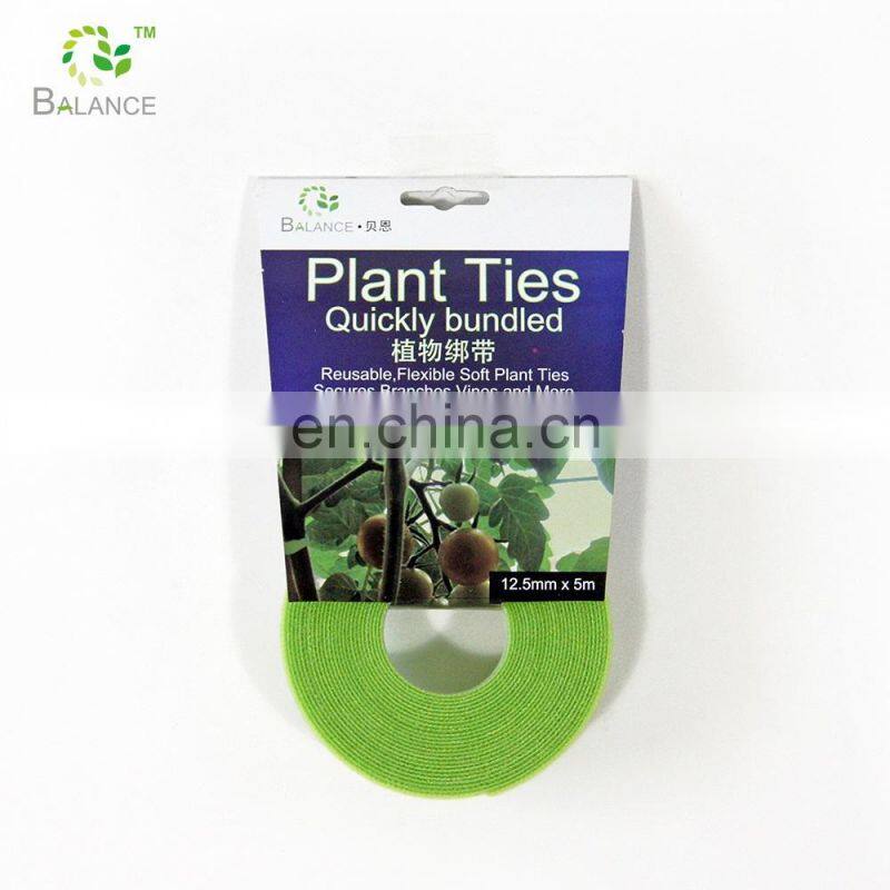 Double sided hook and loop straps garden namagement plant ties