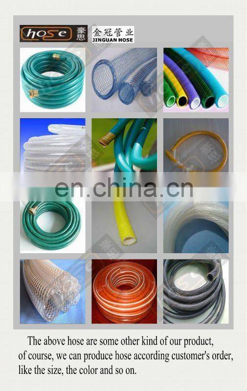 Clear Nylon Braided PVC Hose, PVC Transparent Hose, Non-toxic Plastic Fibre Reinforced Tube