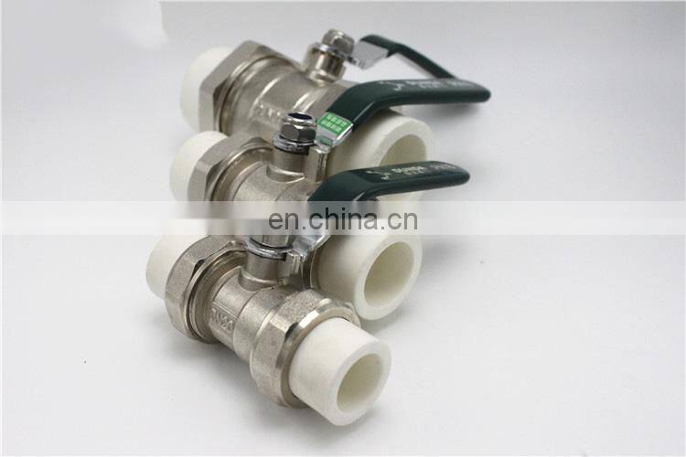 Manual PPR brass ball valve pvc ball valve handle ball valve pvc