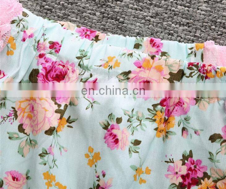 Multi color boutique wholesale infant floral romper