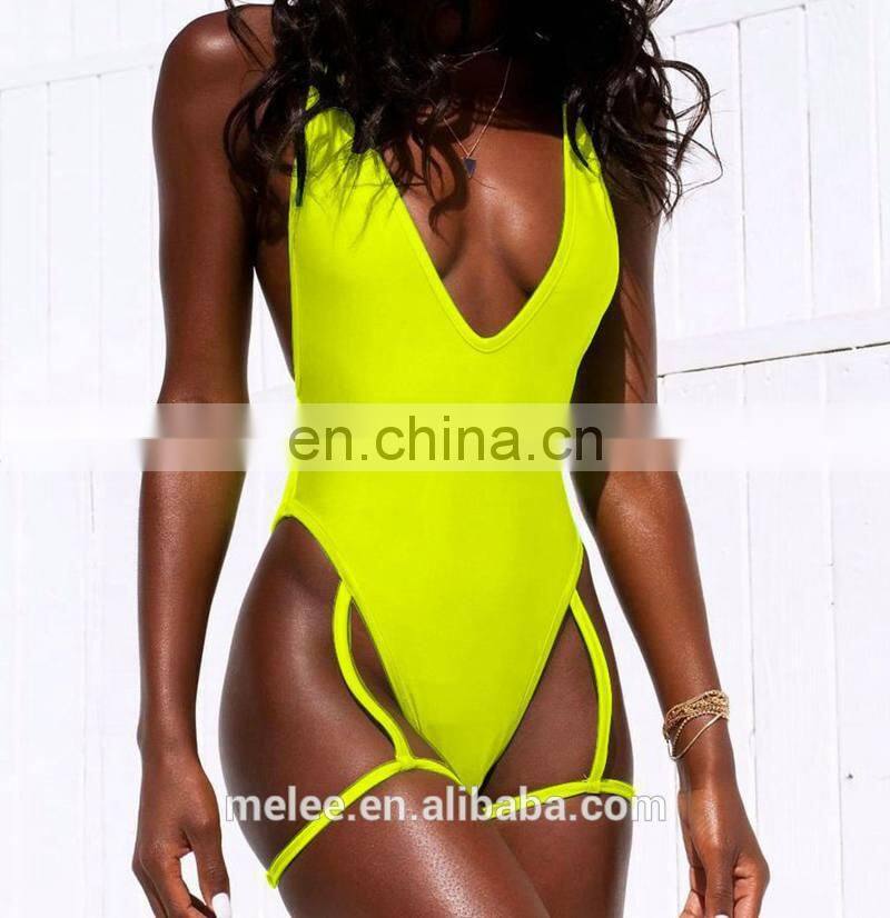 RST Neon Thong bikini custom logo bikinis 2020 women swimwear beachwear buckle swimwear