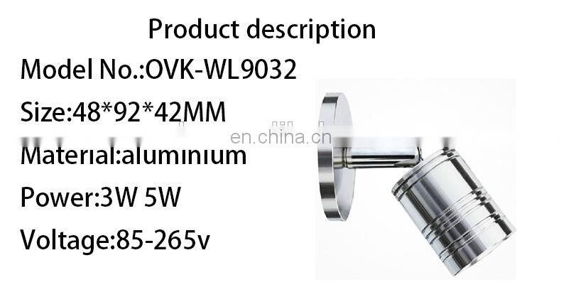 3W 5W spotlight picture lights backlight LED round aluminum surface spot light