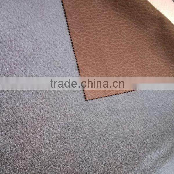 PU Leather Fabric Bonded Single Velvet Fabric For Sofa