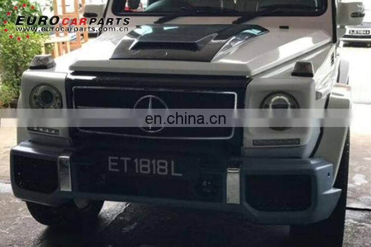 G63 full set fit for G-class W463 G500 G550 G55 2017year before front bumper grille fenders mirror PP material to G63 body kits
