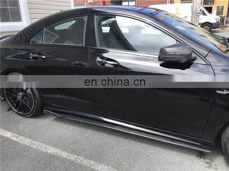 High quality carbon fiber body kit for Mercedes Benz CLA class CLA45 A&mg front lip rear lip side skirts and wing spoiler