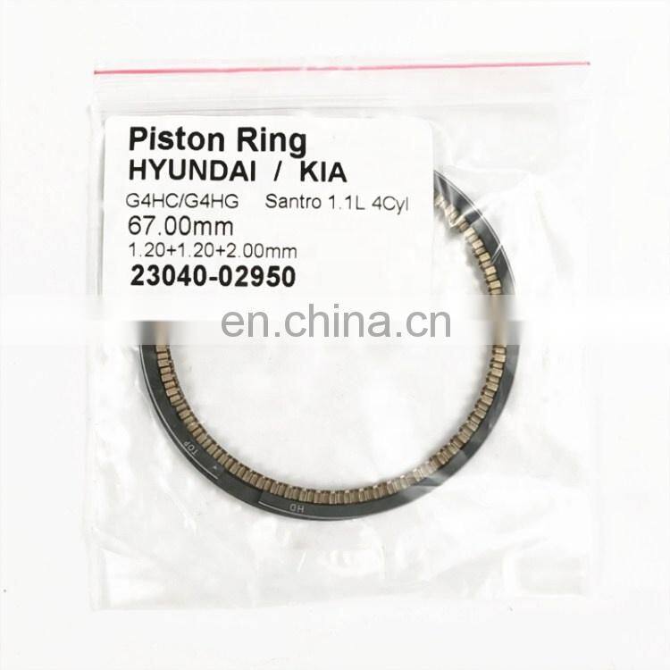 2304002950 2304002970 High Quality Engine Piston Ring Set For Hyundai Getz Kia