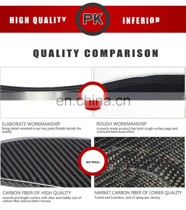 Carbon Fiber Rear Wing Spoiler Deck Lid for Audi Mk2 TT 8J TTS 08-14 (Fits:TTS TT)