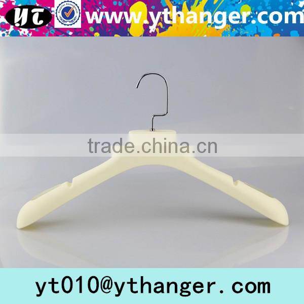 YY0487 custom clothing brands white rubber paint clothes hanger