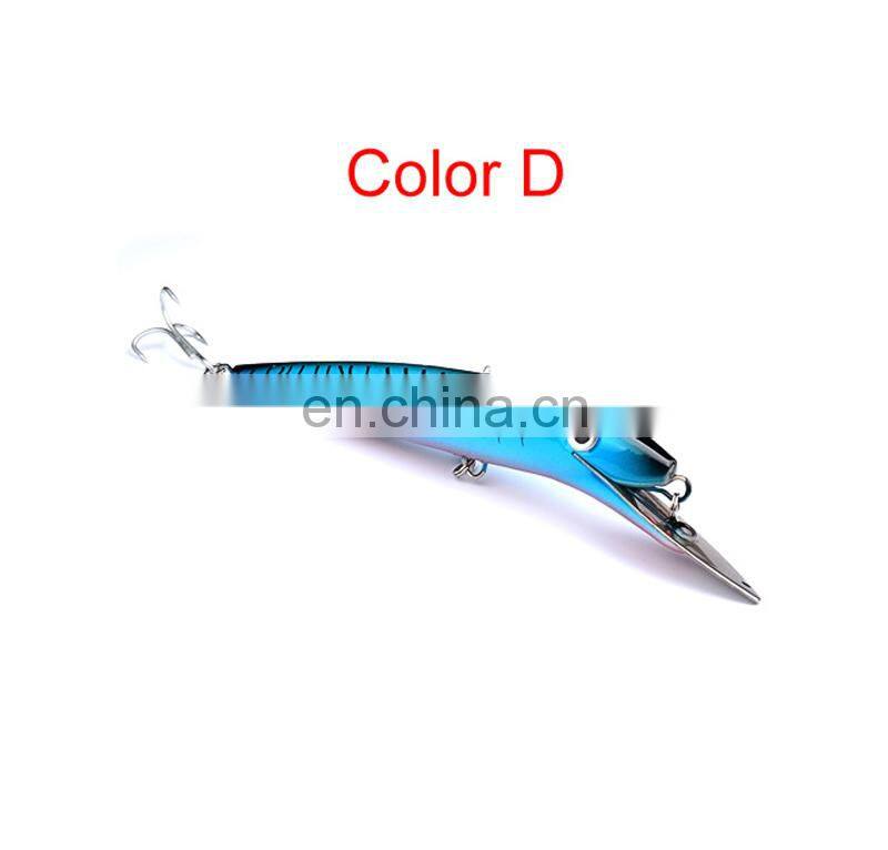 20cm 47g High Quality Wholesale Lifelike Metal Lip Long Casting Fishing Sinking Minnow Bait