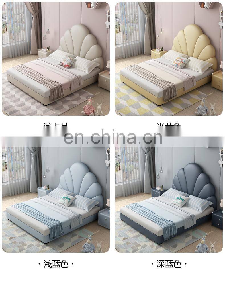 Cartoon cute single children bed baby bedroom furniture