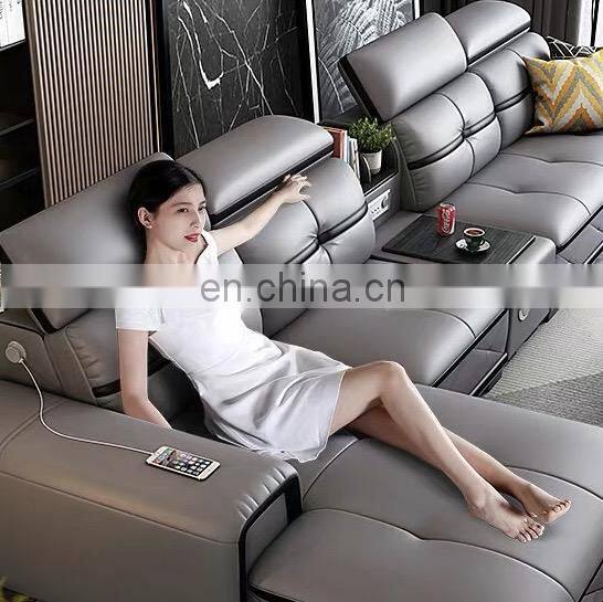 On Sales Fancy New Model 4 Seater Genuine Leather Sofa Living Room Furniture