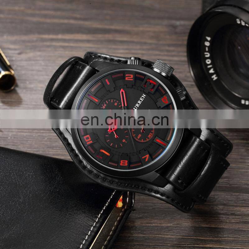 Curren 8225 High Quality Japan Quartz Movement Hand Watch Waterproof Alloy Analog Men's Wrist Watches