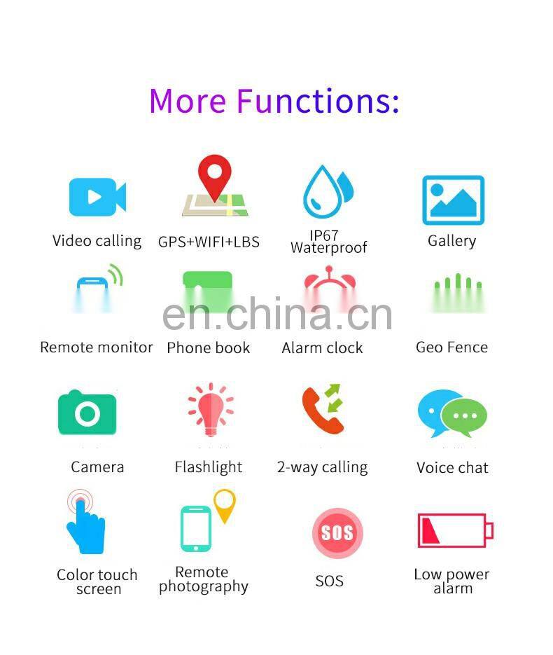 T5 Unisex sim card children smart phone watch GPS wifi tracker video call 4g kids watch for sport