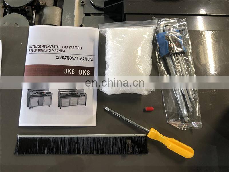 UK8 a3 440mm variable frequency speed Hot thermal book cover gluing machine, cardboard notebook binding machine