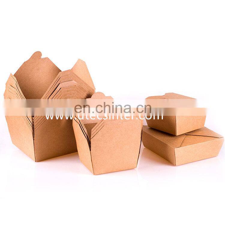 UTCH520 Automatic Take Away Salad Packaging Box Disposable Paper Packaging Take Away Lunch Box Fast Food Box Making Machine