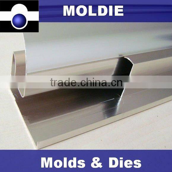 Anodized aluminium profile for refrigerators handle