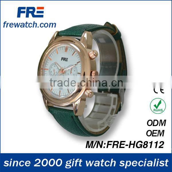 2014 hot sell fashion watch,leather band watch,cheap watch wholesale