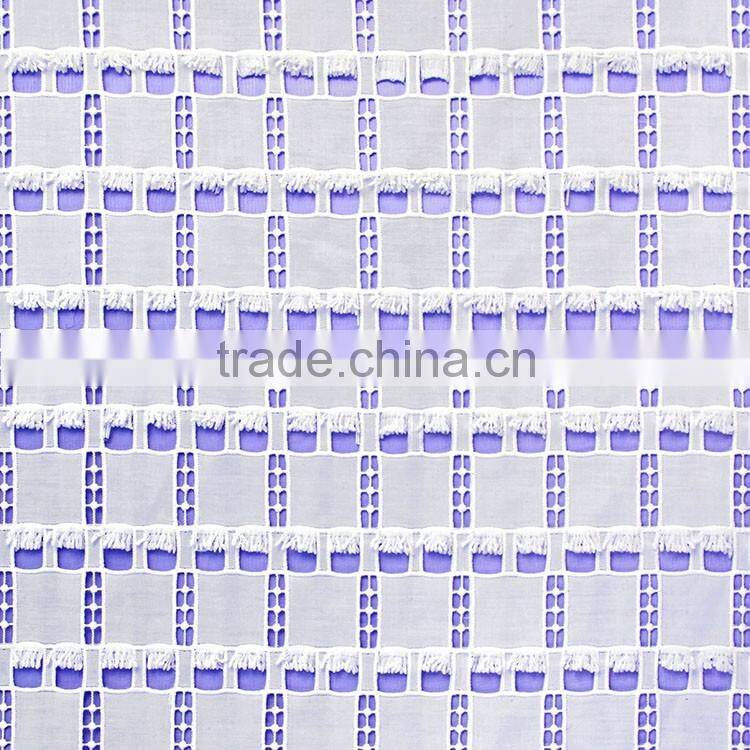 New design regular square shape embroidery water soluble fabric chemical lace