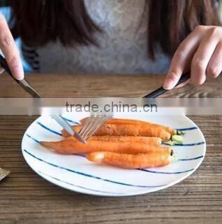 8 pcs Parties Celebrating Metal material cutlery sets bulk buy from china