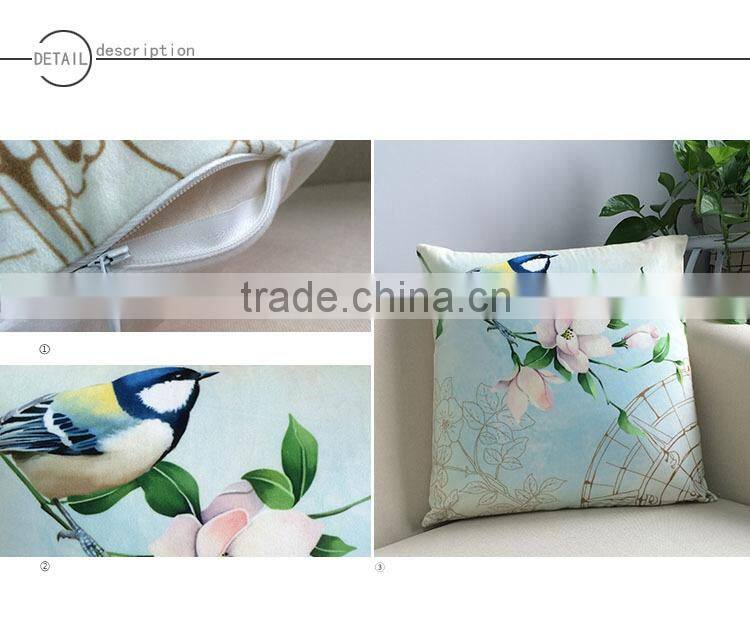 short hair fabric digital print pillow cushion