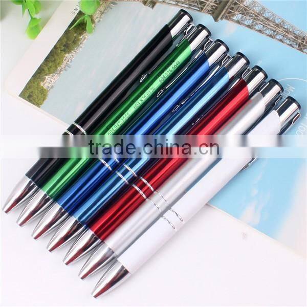 New luxury gift promotion metal ball pens with custom logo advertising personalized metal pens promotional