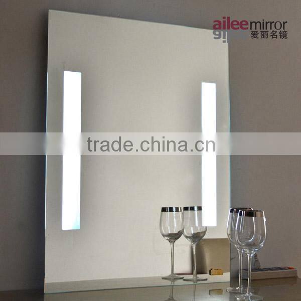 lighted heated bathroom mirror fashionable cheap round magnifing cosmetic mirror