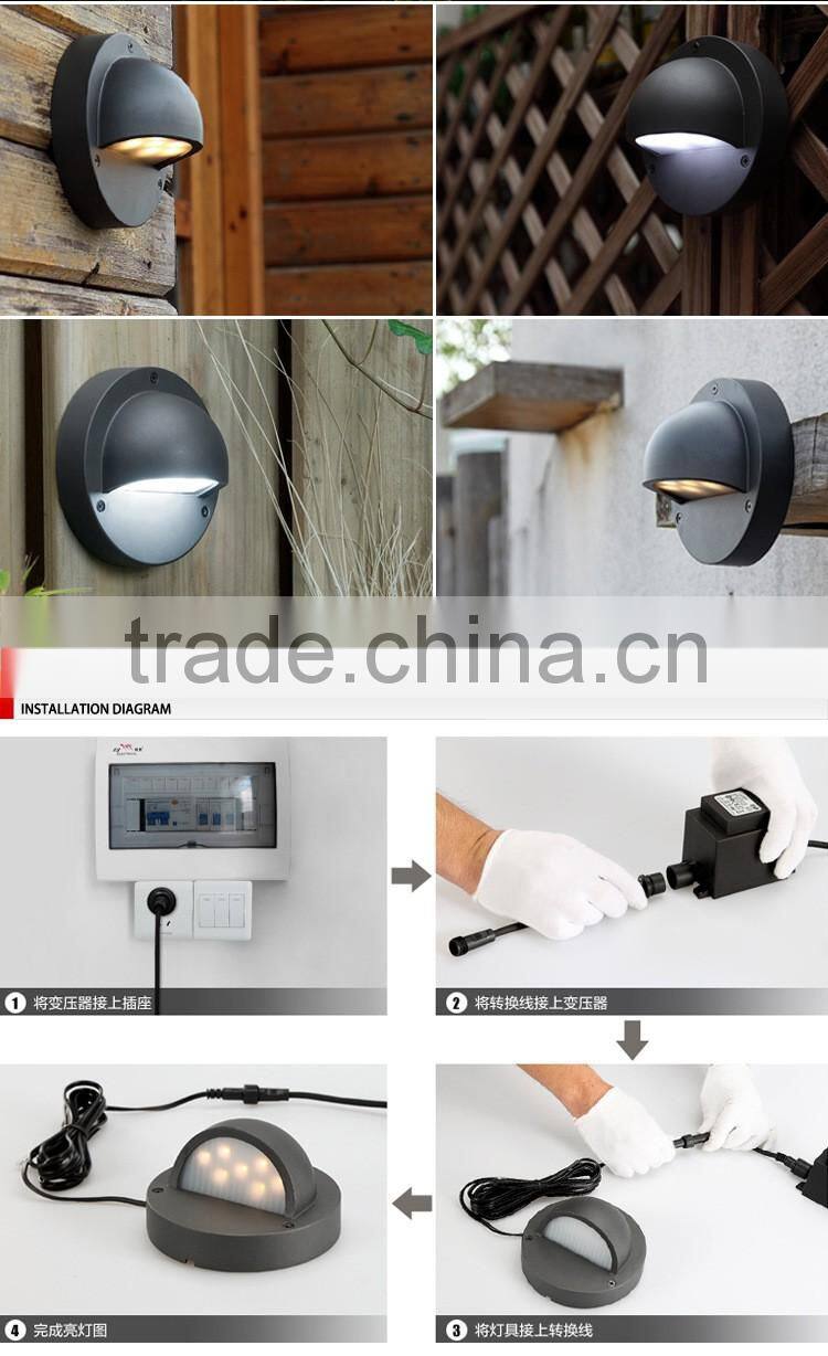 12V safety voltage LED wall light outdoor waterproof LED wall light