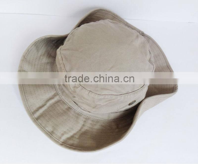 large brim foldable cotton safari hat for fishing