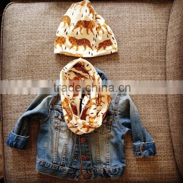 Ins Hot Sale Baby Cotton Printed Spring & Autumn Headwear Newborn Baby Cap Kids Hats