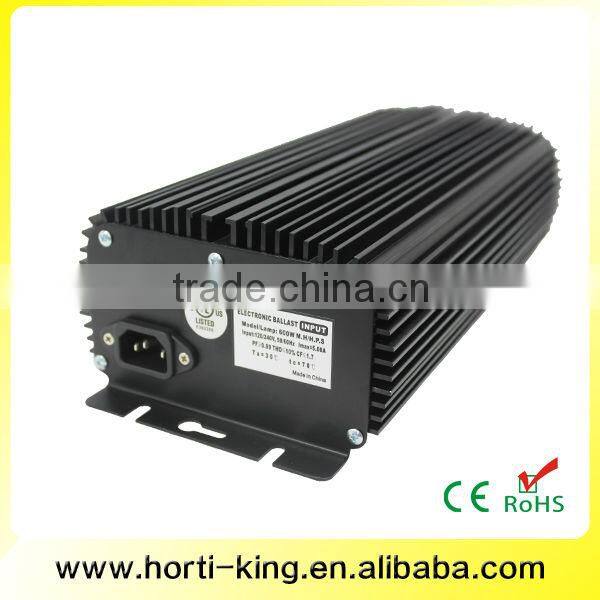 Quiet Hydroponic Grow Lights Dimmable Electronic Ballast