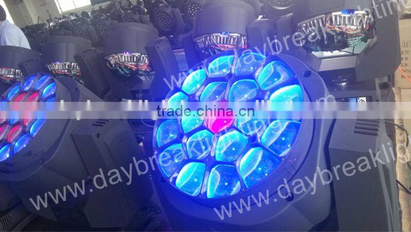 led wash moving head , new stage led lighting b-eye led zoom wash beam 3in1, 19PCS RGBW Super effect b eyes