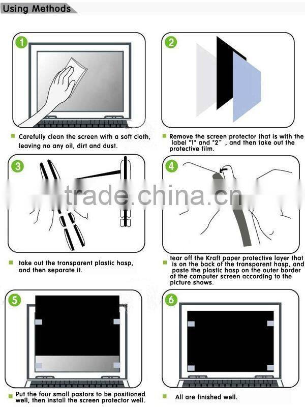 New products 2014 Anti-spy Screen Protection for Computer