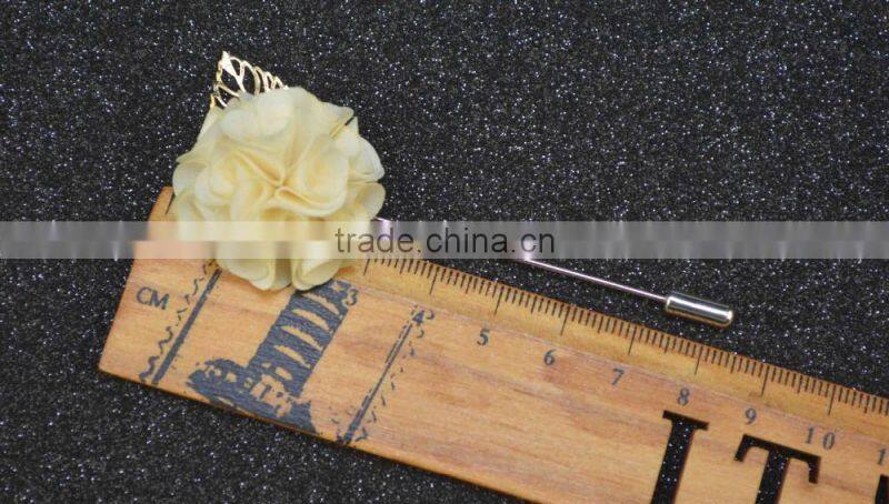 Men's Suits Flowers Brooches For Wedding Pin Up Insert Long Lapel Pins Vintage Mens Metal Leaf Brooches