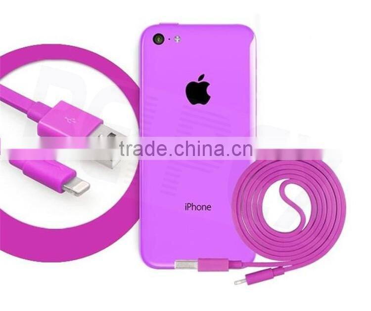 Flat Round MFI Certificated Wholesale USB Charger Cable for IOS