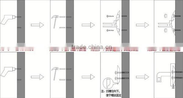 GT-04A Wall mounted single bathroom towel rack