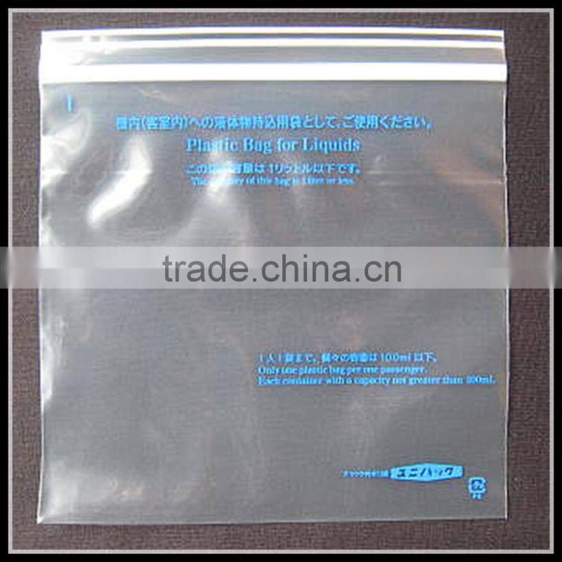 Manufacturer small Transparent or Printed Zip lock Reclosable Plastic Bag
