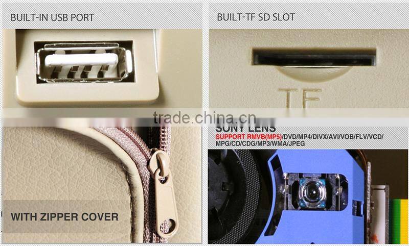 New coming 9inch headrest DVD with phone link